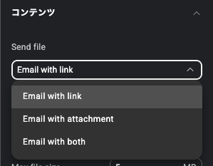 Atomicフォームのファイルアップロードエレメントの設定